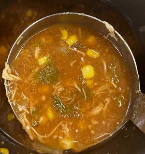 BBQ chicken soup