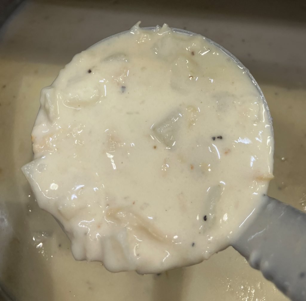 New England clam chowder